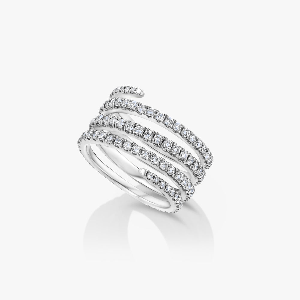 Mavie Five Row Spiral  Pinky Ring