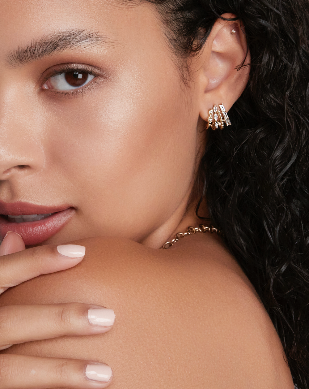 Multi Link Connected Earrings