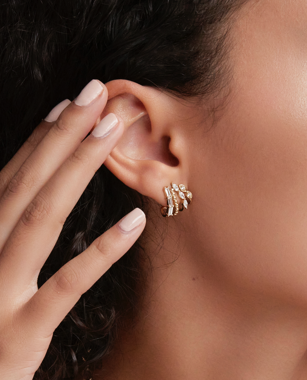 Multi Link Connected Earrings