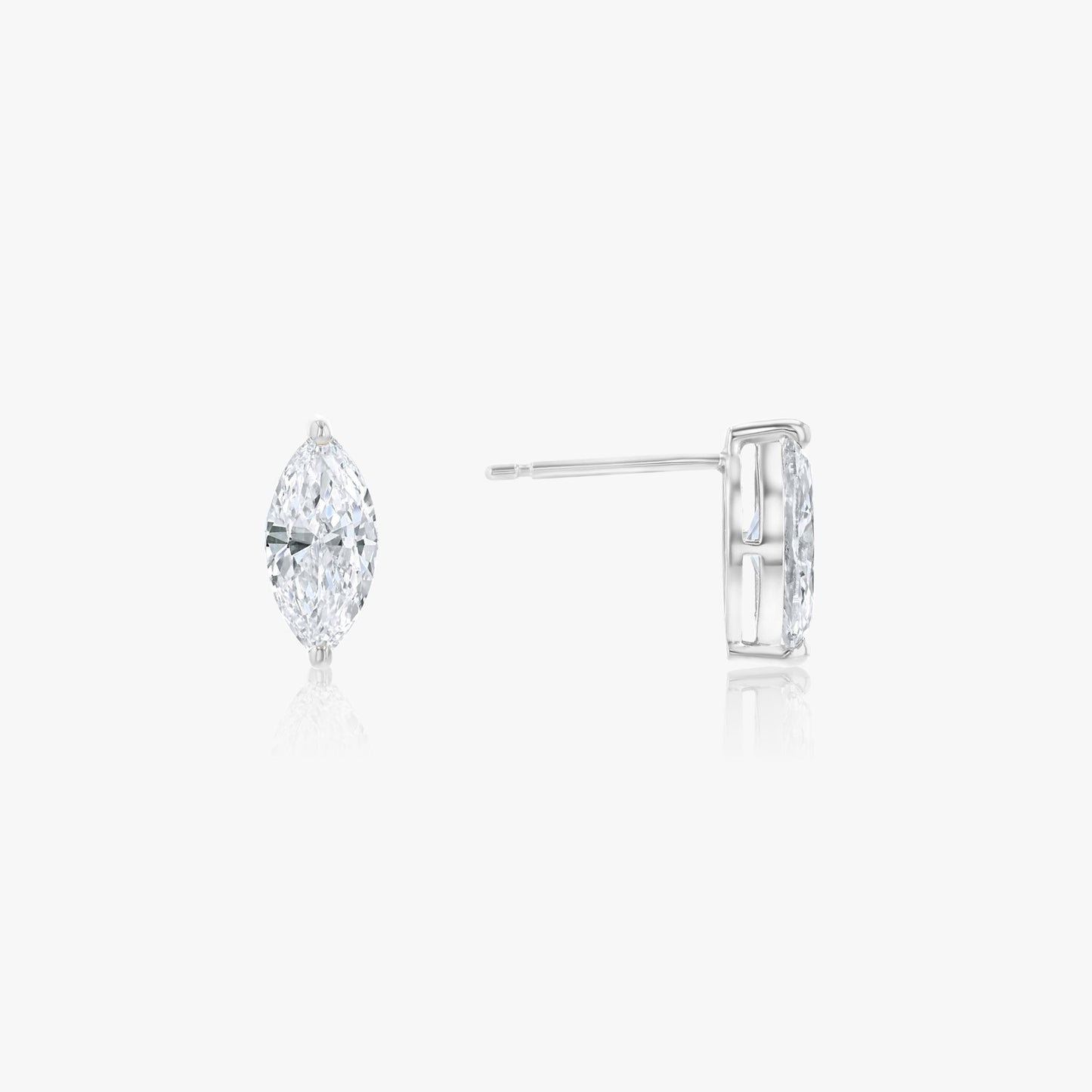 Marquise Cut Stud Earrings