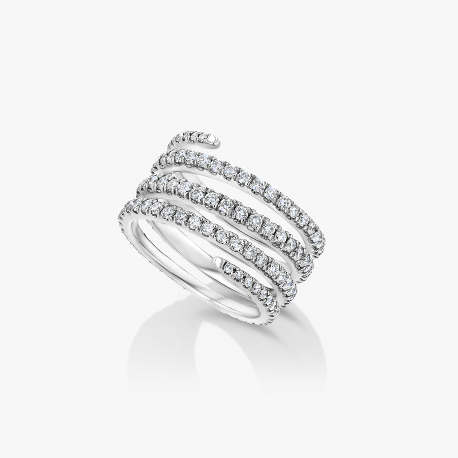 Mavie Five Row Spiral Ring